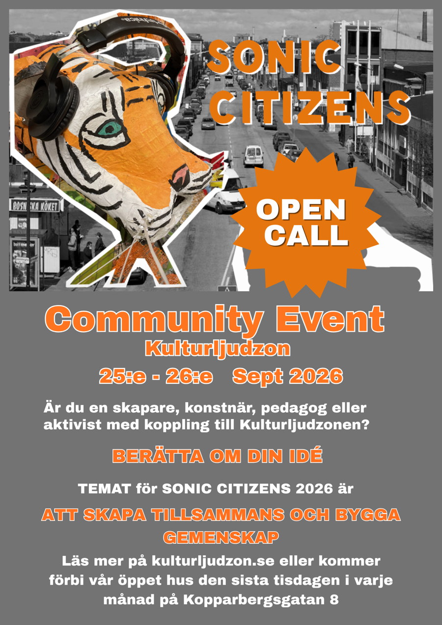 open call Sonic Citizens swedish
